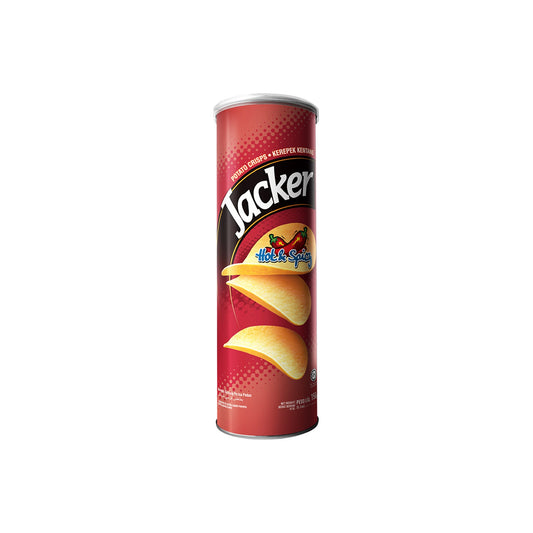 JACKER POTATO CHIPS HOT&SPICY x 14