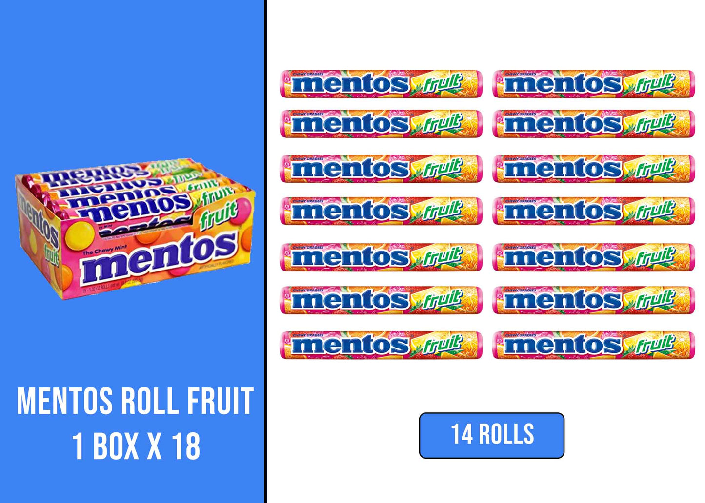 MENTOS ROLL FRUIT