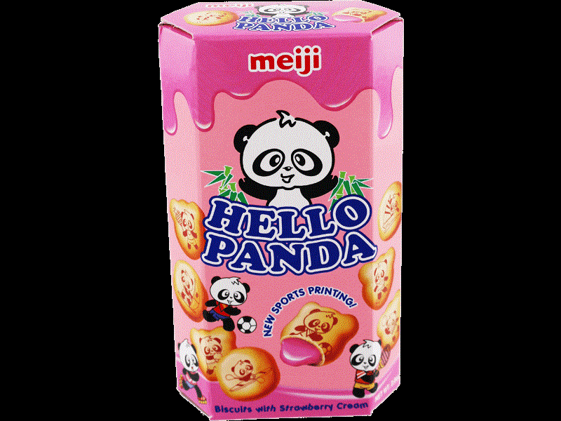 MEIJI HELLO PANDA STRAWBERRY